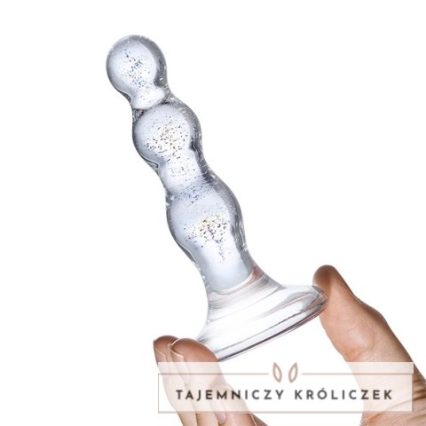 Glas Triple Play - szklane koraliki z kolorowymi drobinkami 10 cm Glas