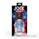 JOCK Spinning & Vibrating System Transparent/Czarny IPX7 9" Curve Toys