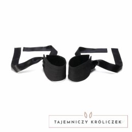 LELO Etherea Silk Cuffs luksusowe kajdanki jedwabne czarne 150cm Lelo