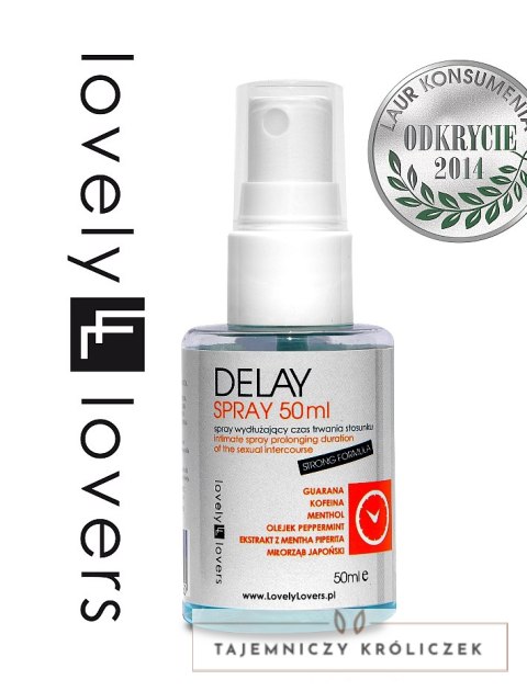 Lovely Lovers Delay Spray 50ml - formuła z guaraną i miłorzębem Lovely Lovers