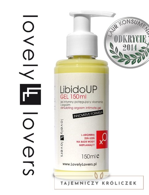 Lovely Lovers LibidoUP Gel 150ml - żel intymny z żeń-szeniem i L-argininą Lovely Lovers