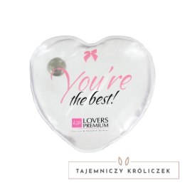 LoversPremium Hot Massage Heart XL podgrzewacz serce 12x12 cm biały LoversPremium