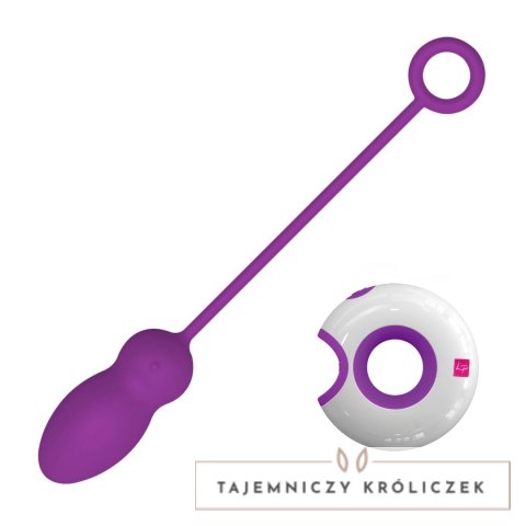 LoversPremium Leya Purple - Bezprzewodowy system wibracyjny, silikonowy, 19.4 cm LoversPremium