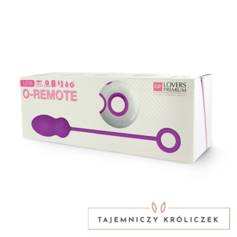 LoversPremium Leya Purple - Bezprzewodowy system wibracyjny, silikonowy, 19.4 cm LoversPremium