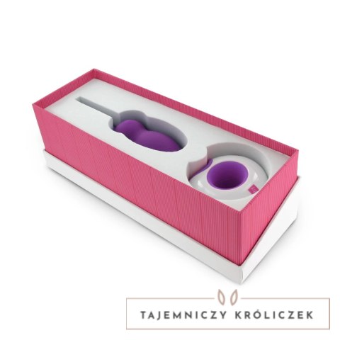 LoversPremium Leya Purple - Bezprzewodowy system wibracyjny, silikonowy, 19.4 cm LoversPremium