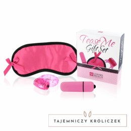 LoversPremium Tease Me Gift Set Pink - Zestaw akcesoriow z opaską i wibracją LoversPremium