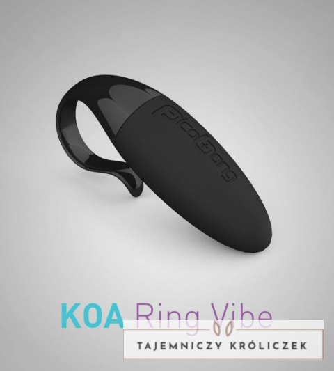 Picobong Koa Black - elastyczny pierścień wibrujący, 98x44x28mm PicoBong