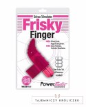 PowerBullet Frisky Finger Pink - miniaturowy masażer na palec wodoodporny PowerBullet