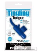 PowerBullet Tingling Tongue Blue - Wibrujący masażer na palec, wodoodporny PowerBullet