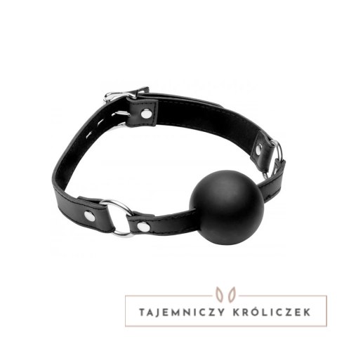 XR Brands silikonowy knebel z kulką XL 2-calowy, czarny XR Brands