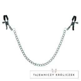 S&M Chained Nipple Clamps - zaciski z łańcuszkiem, regulacja nacisku Sex&Mischief
