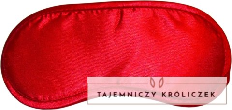 S&M Satin Blindfold Red - satynowa maska na oczy czerwona komfortowa Sex&Mischief