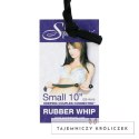 S&M Small Rubber Whip Black - wytrzymały bat gumowy 25 cm Sex&Mischief
