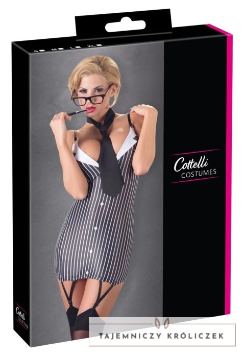 Cottelli Costumes Stroj Sekretarki Mini S z Regulacją, Czarny Cottelli