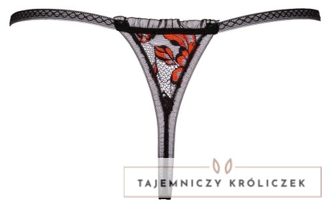 Cottelli LINGERIE Stringi z koronką i perełkami, rozmiar M/L, czarne Cottelli
