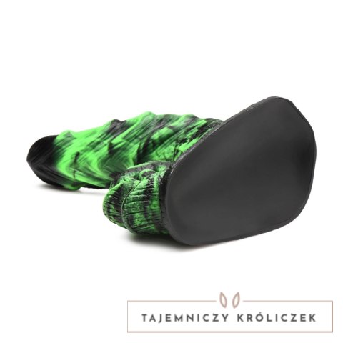 Creature Cocks Glowzilla silikonowy model świecący w ciemności zielono-czarny XR Brands