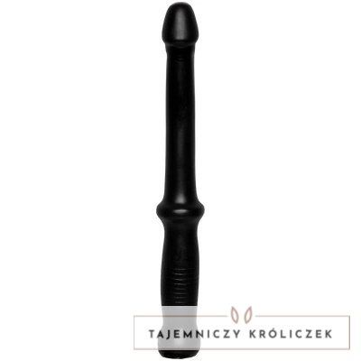 Doc Johnson Anal Probe Push - elastyczna sonda PVC, czarna Doc Johnson