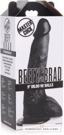 XR Brands Beefy 23 cm - model z jądrami, mocna przyssawka, PVC XR Brands