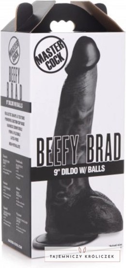 XR Brands Beefy 23 cm - model z jądrami, mocna przyssawka, PVC XR Brands