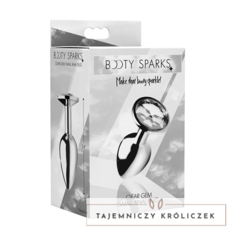 XR Brands Booty Sparks korek aluminiowy z kryształem S srebrny XR Brands