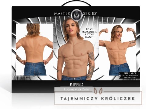 XR Brands Ripped Silikonowa Kamizelka Męska Muskulatura M Średnia XR Brands