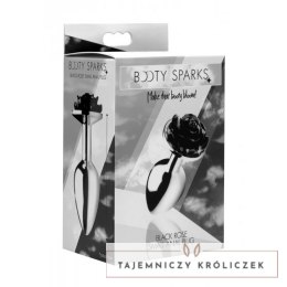 XR Brands Rosebud Model Little - korek analny z aluminiową rożą, czarny, S XR Brands