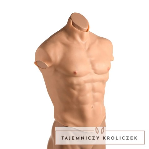 Ripped Silikonowy Tors Męski Koszulka Modelująca Mały Rozmiar XR Brands