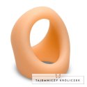 Satisfyer Pierścień Silikonowy C-Ring Light - Anatomiczny, Elastyczny, Beżowy Curve Toys