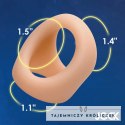 Satisfyer Pierścień Silikonowy C-Ring Light - Anatomiczny, Elastyczny, Beżowy Curve Toys