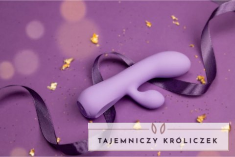 Doc Johnson Aura - Wibrator dwusilnikowy kroliczek silikonowy rożowy Doc Johnson