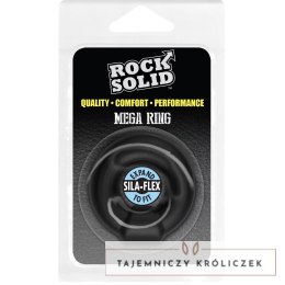 Doc Johnson Rock Solid Mega - anatomiczny pierścień z regulacją, czarny Doc Johnson