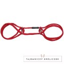 Doc Johnson Soft Cotton - Bawełniane mankiety z pierścieniem, czarne Doc Johnson