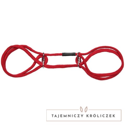 Doc Johnson Soft Cotton - Bawełniane mankiety z pierścieniem, czarne Doc Johnson