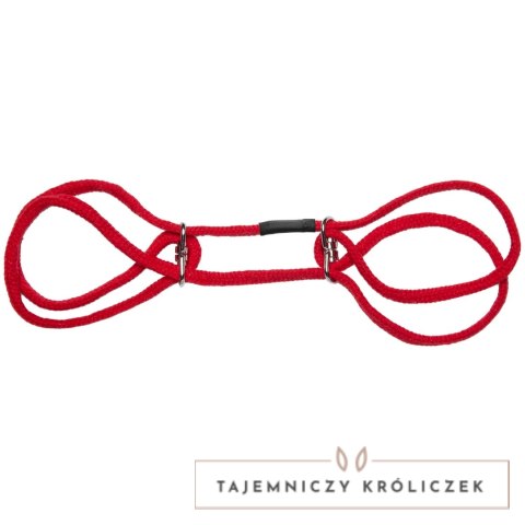 Doc Johnson Soft Cotton - Bawełniane mankiety z pierścieniem, czarne Doc Johnson