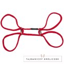 Doc Johnson Soft Cotton - Bawełniane mankiety z pierścieniem, czarne Doc Johnson