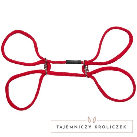 Doc Johnson Soft Cotton - Bawełniane mankiety z pierścieniem, czarne Doc Johnson