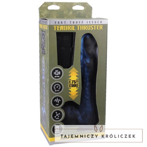 Doc Johnson Tendril Thruster - wibrator obrotowy, silikon premium, USB Doc Johnson