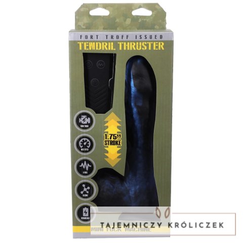 Doc Johnson Tendril Thruster - wibrator obrotowy, silikon premium, USB Doc Johnson