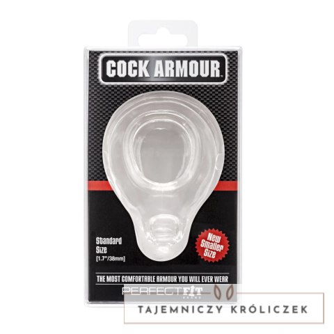 Perfect Fit Cock Armour Regular Clear - pierścień anatomiczny przezroczysty 43 mm Perfect Fit