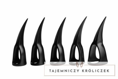 XR Brands Zestaw 10 Pierścieni Sensorycznych Claws Czarny - 5 Rozmiarow XR Brands
