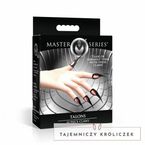 XR Brands Zestaw 10 Pierścieni Sensorycznych Claws Czarny - 5 Rozmiarow XR Brands