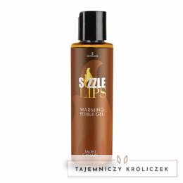 Sensuva Sizzle Lips Salted Caramel żel rozgrzewający jadalny 125ml Sensuva