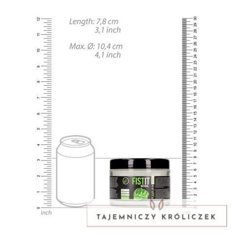 Shots Fist It Natural - Lubrykant wodny 500ml, wegański, bez zapachu Fist It by Shots