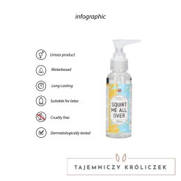 Shots S-line Squirt Me All Over Lubrykant wodny 100 ml hipoalergiczny S-Line by Shots