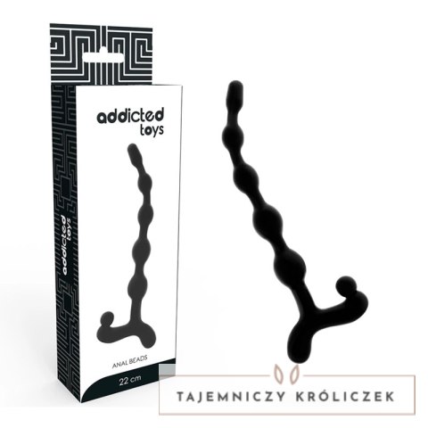 Addicted Toys kulki treningowe anatomiczne 22 cm czarne TPR ADDICTED