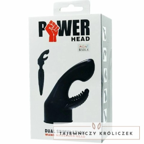 Baile Power Head wymienna głowica masażera, czarna, TPR BAILE