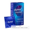 Durex Originals Classic Natural 12 szt. lateksowe, 54 mm, nawilżane Durex
