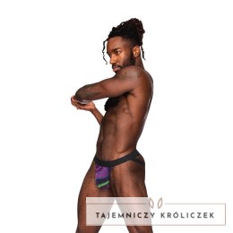 Espiral Galactica Jockstrap L/XL czarny z elastycznym pierścieniem Male Power