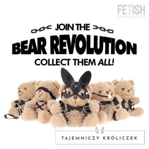 Fetish Submissive Mishka Teddy Bear Model 5 kolekcjonerski z zawieszką FETISH SUBMISSIVE