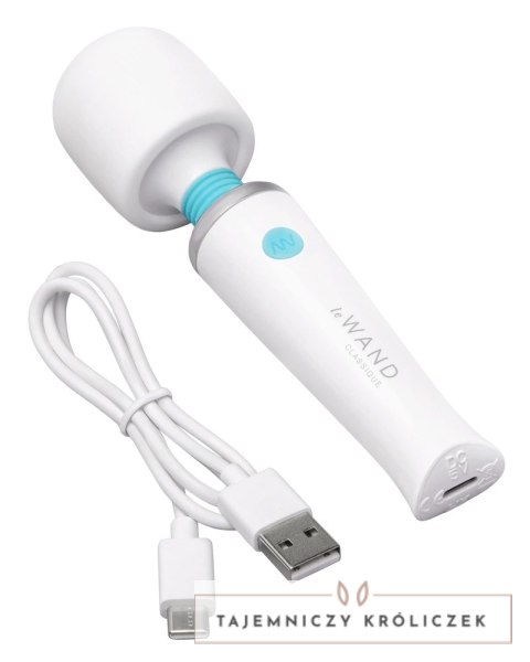 Le Wand Classique Mini Biała Masażerka Kompaktowa Wodoodporna 14,1cm Le Wand